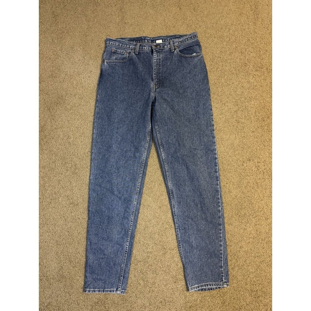 ‘93 VTG LEVIS 550 Denim Jeans 38x36 (Fits 36x35) Casual Tapered Med Wash - Picture 1 of 10